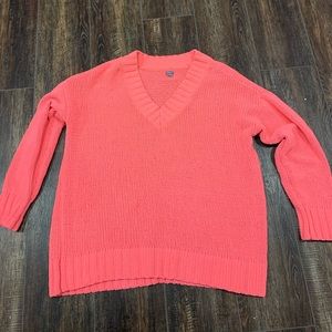 Cute Oversized Pink/Coral Sweater